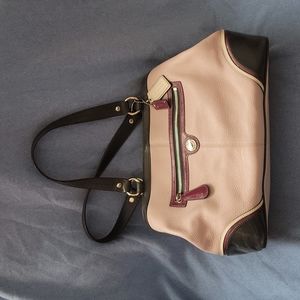 Coach Leather Purse Lavender Navy Purple